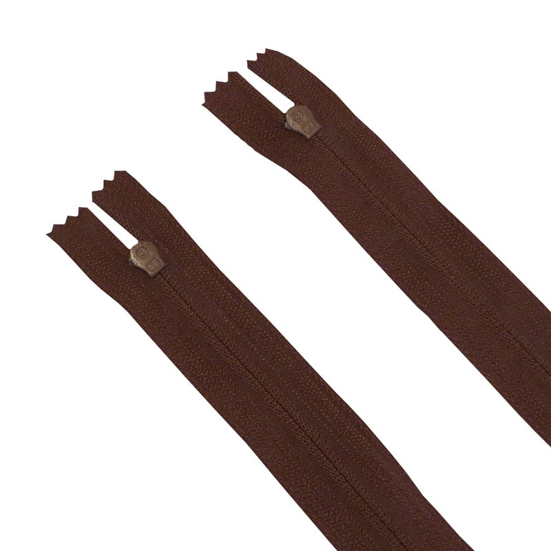 Seeking ROAM Standard Zippers, Nylon Coil, 2 Pieces (Brown, 14"" Inch) - Image 4